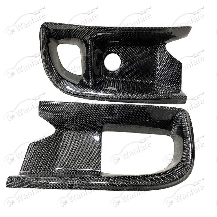 RALLIART STYLE CARBON FIBER FRONT BUMPER AIR DUCTS FOR 2006-2007 MITSUBISHI LANCER EVOLUTION EVO 9