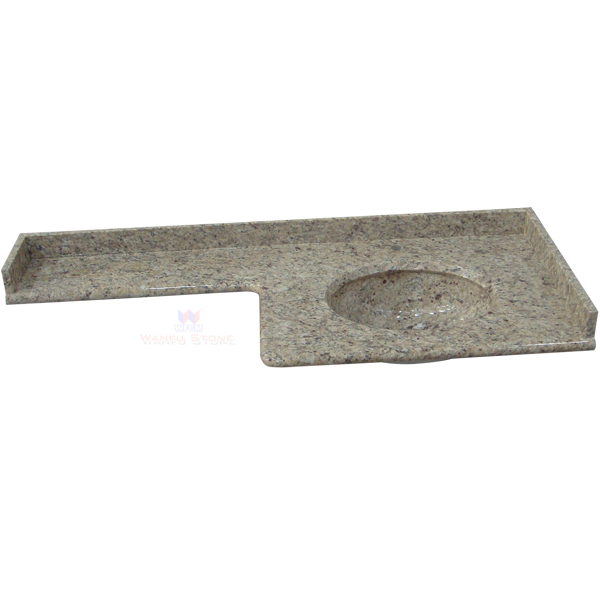 Customized Size Banjo Granite Hotel Vanity Tops