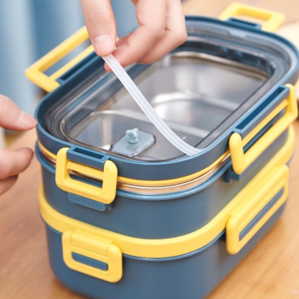 WANFU New Design Stainless Steel Tiffin with Cutlery Food Container