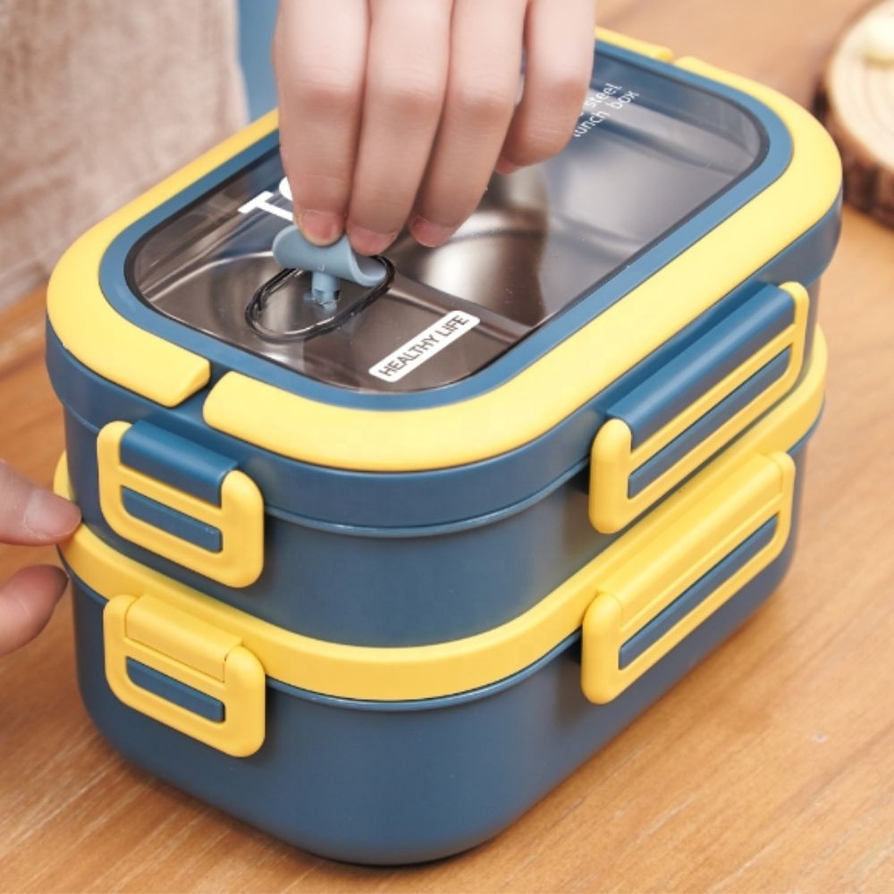 WANFU New Design Stainless Steel Tiffin with Cutlery Food Container