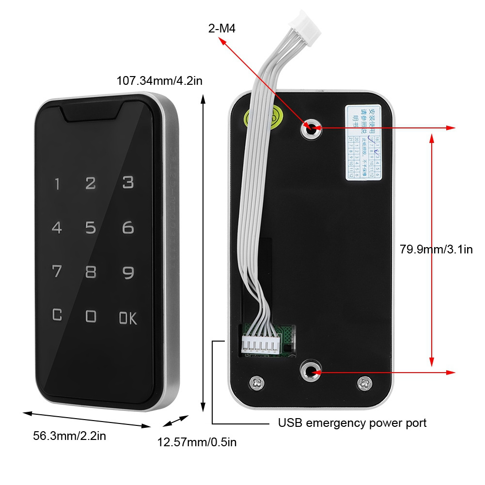 Quality Password Door Digital Lock Smart Electronic Digital Password Lock With Touch Screen