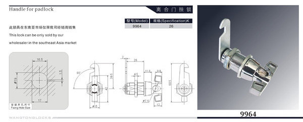 Zinc Alloy Sliding Door Lock Latch, Oem Post Gate Latch Lock For Sale