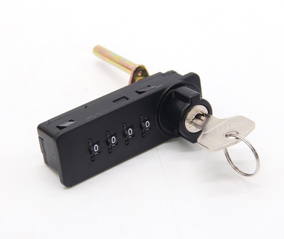 Cabinet Door Lock Combination Lock 9525 Plastic Sliding Door Metal Master Key WT