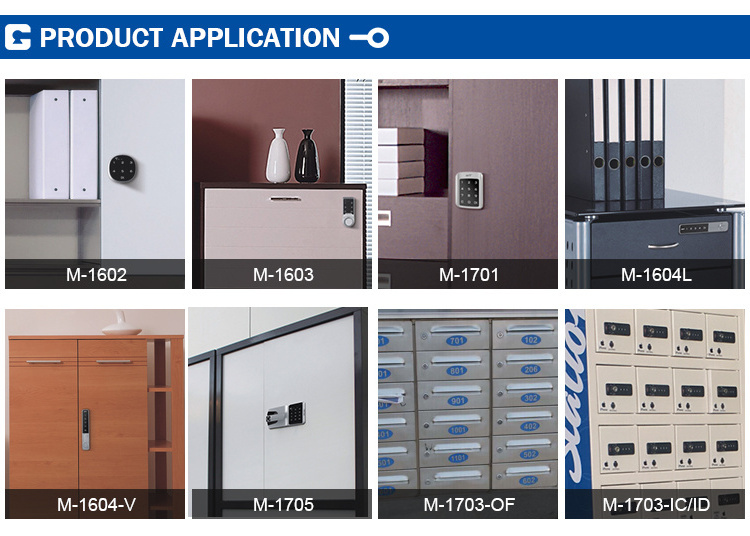 Zinc Alloy Wt-m-1602 Wardrobe Cabinet Safety Fingerprint Door Pin Smart Touch Smart Pad Biometric Lock