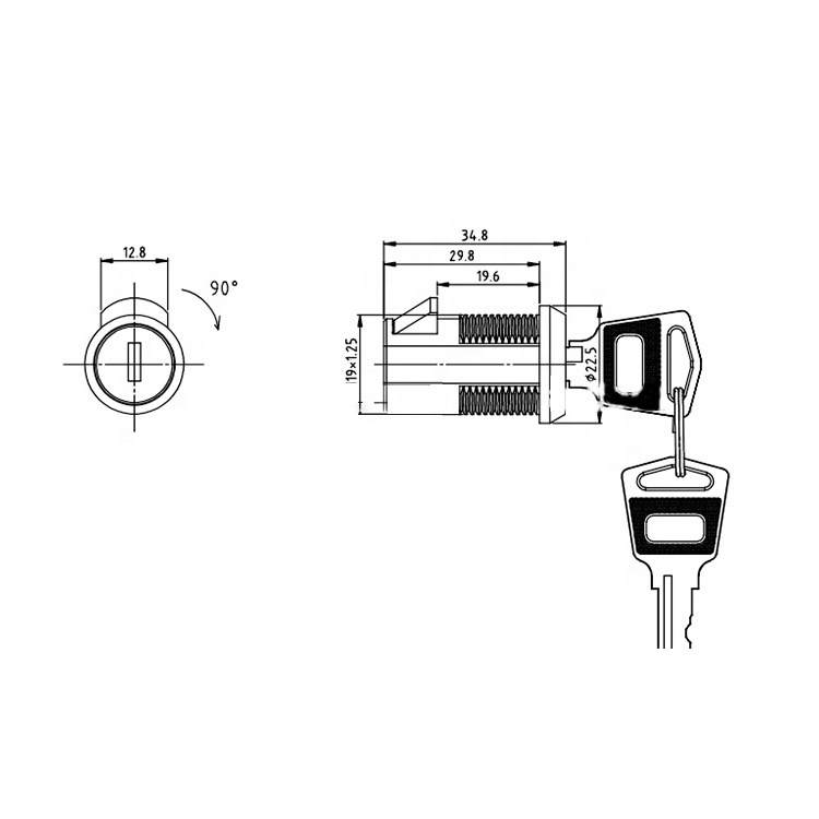 High Quality 1000 Locks Furniture Cabinets Locks Masterkey Key