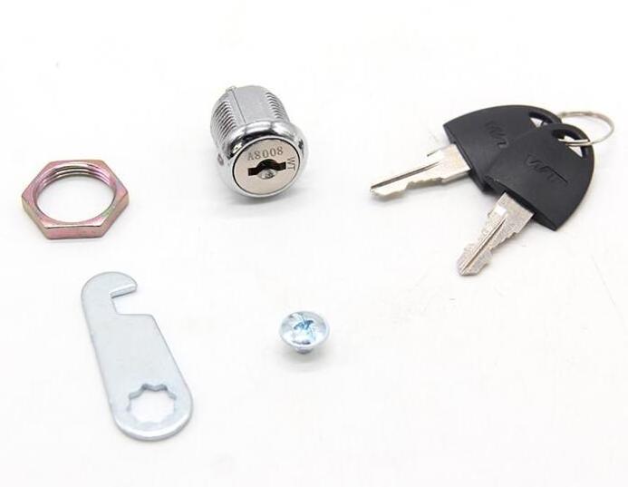 Flat Key Lock Quarter Turn Cam Lock For Metal Cabinets cylinder lock