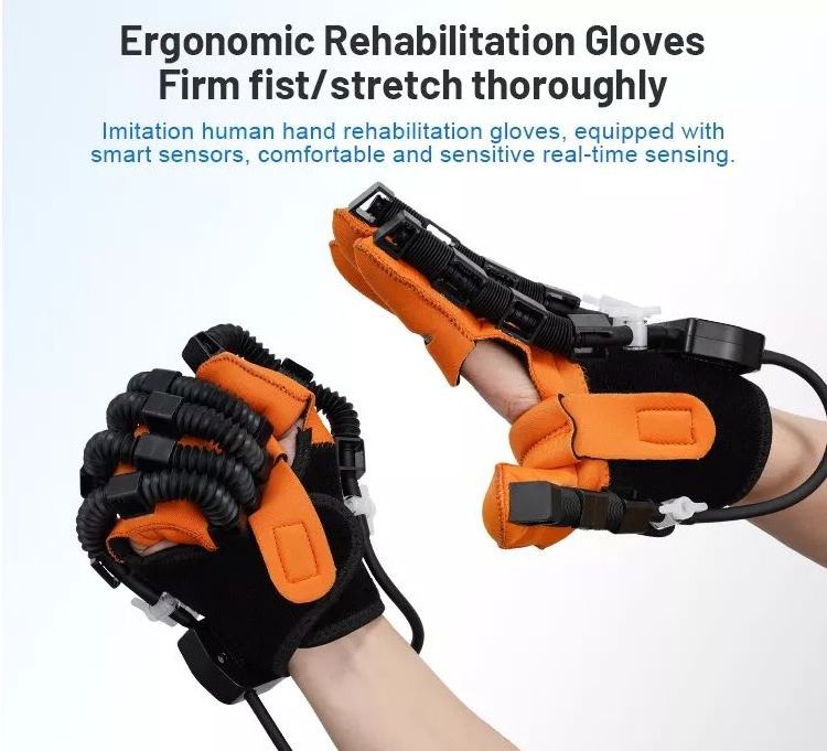 Factory Hand Rehabilitation Robot Glove Hot Sale Finger Exercise Machine Robotic Stroke Therapy Equipment Original Unisex 5V 2A