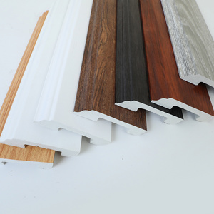 Wangbin New Arrival Skirting Tile PVC Coated Waterproof Interior Decoration PS Skirting Board