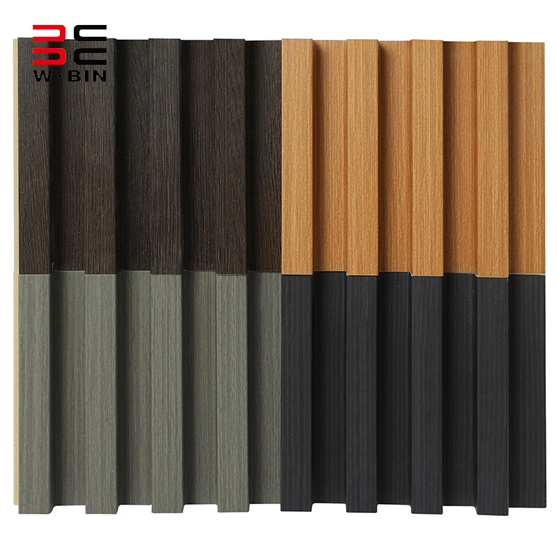 2024 Hot-sale Waterproof Wood Plastic wood veneer Carbon crystal plate bamboo fiber board Composite mirror Wall Panel