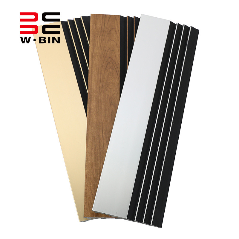 Wangbin OEM factory price charcoal decorative waterproof modern garage slot wall molding panels