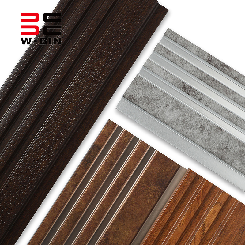 Wangbin OEM factory price charcoal decorative waterproof modern garage slot wall molding panels