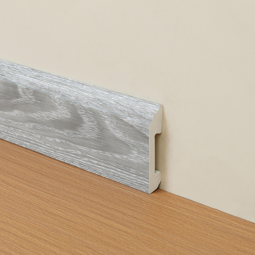 Wangbin New Arrival Skirting Tile PVC Coated Waterproof Interior Decoration PS Skirting Board