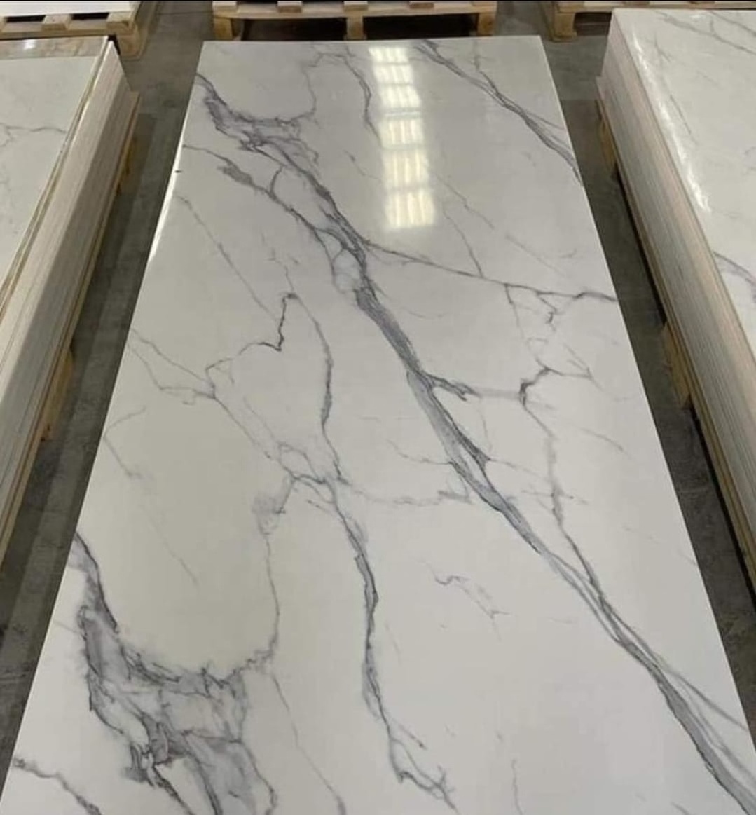 uv marble pvc wall panels sheet pvc cladding boards for TV board