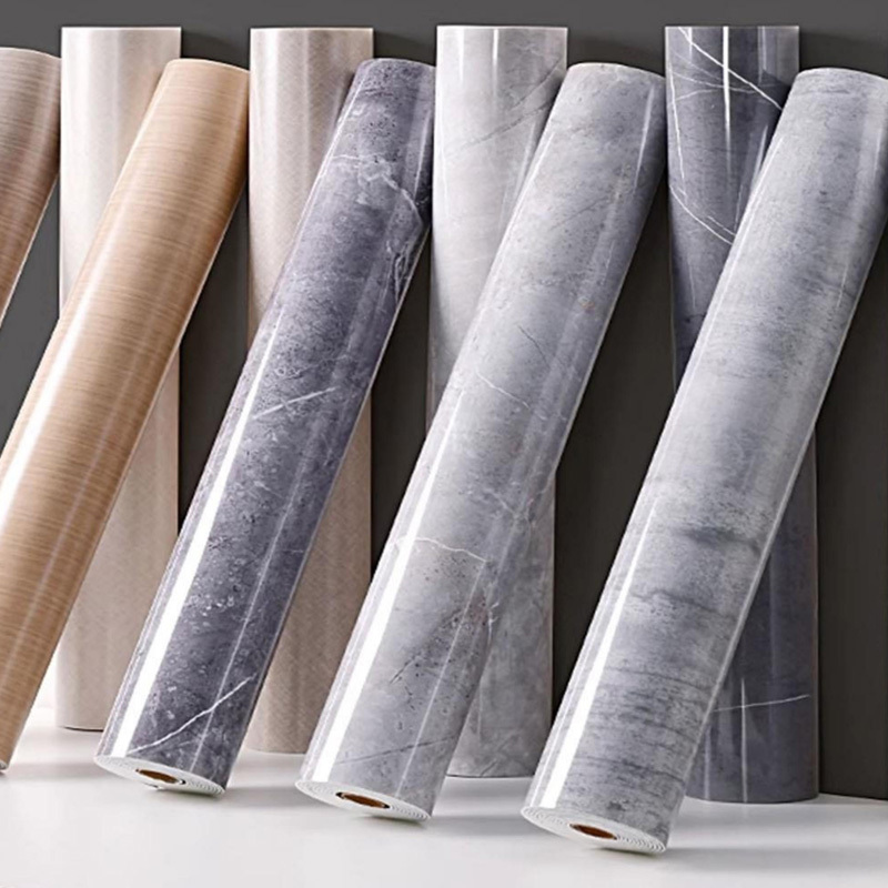 Wangbin 2024 New Product PVC Film PE Material Self Adhesive Marble Wallpaper For Indoor Wall Decoration