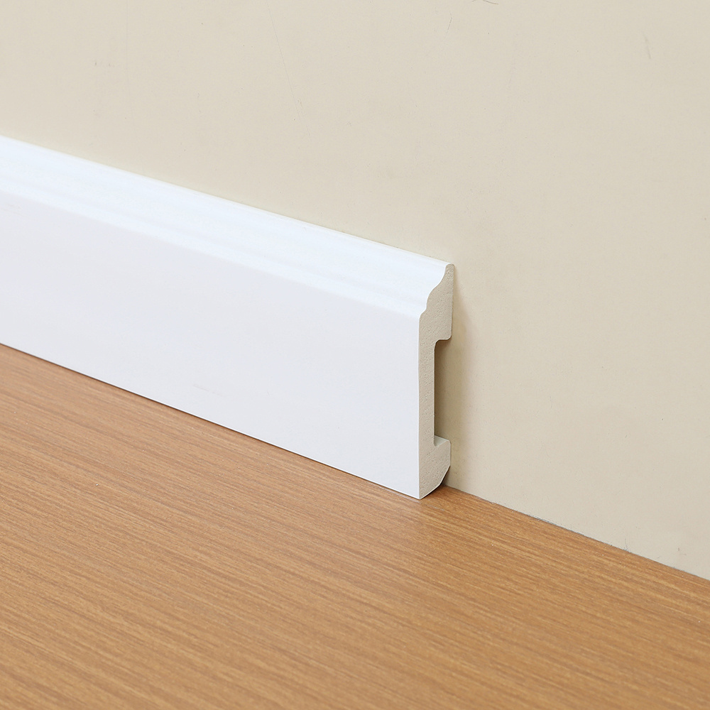 Wangbin New Arrival Skirting Tile PVC Coated Waterproof Interior Decoration PS Skirting Board