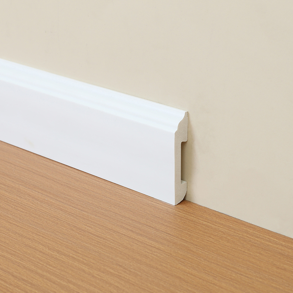 Easy to Install Waterproof Decorative Plastic Foam PS Skirting Base Board