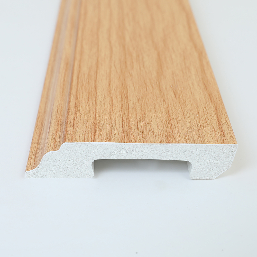 Wangbin New Arrival Skirting Tile PVC Coated Waterproof Interior Decoration PS Skirting Board