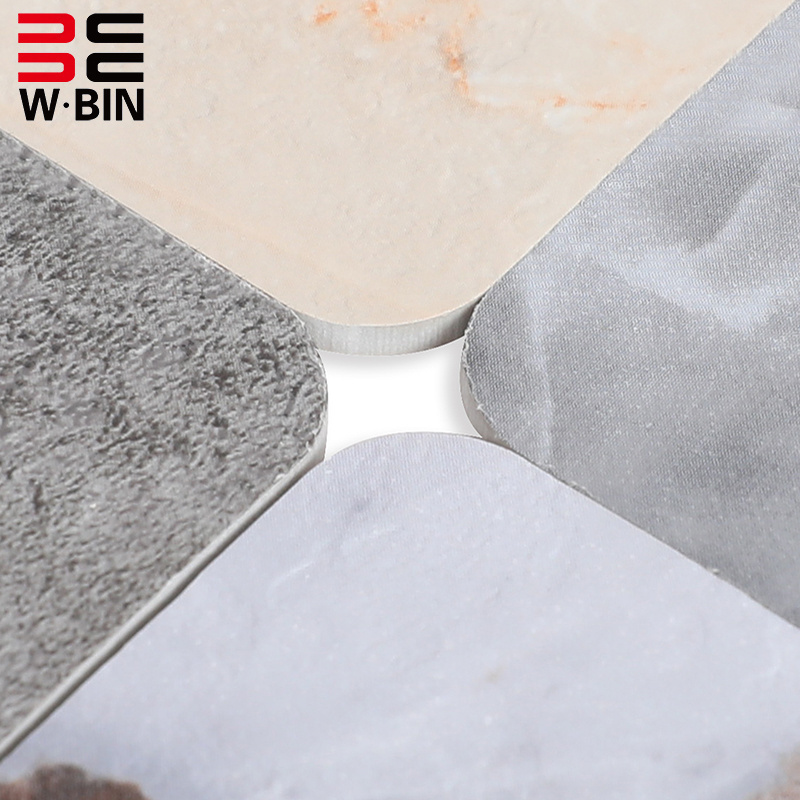 Eco-Friendly Fire Protection Marble Texture PET MDF/Acrylic Compressed Rock Slab Decor Wall Panel for Exterior Apartment Walls