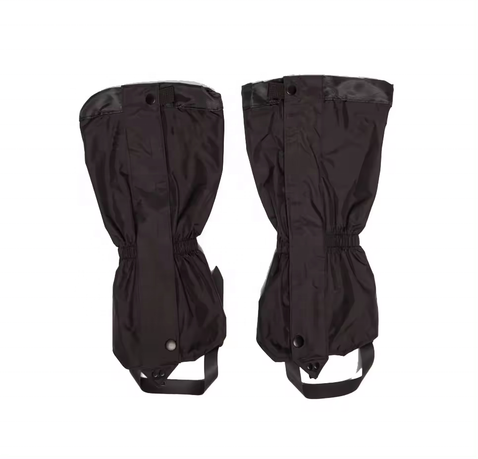 2024 High quality outdoor gear high snow boot leg gaiters with Double layer nylon material and strong adhesive tape