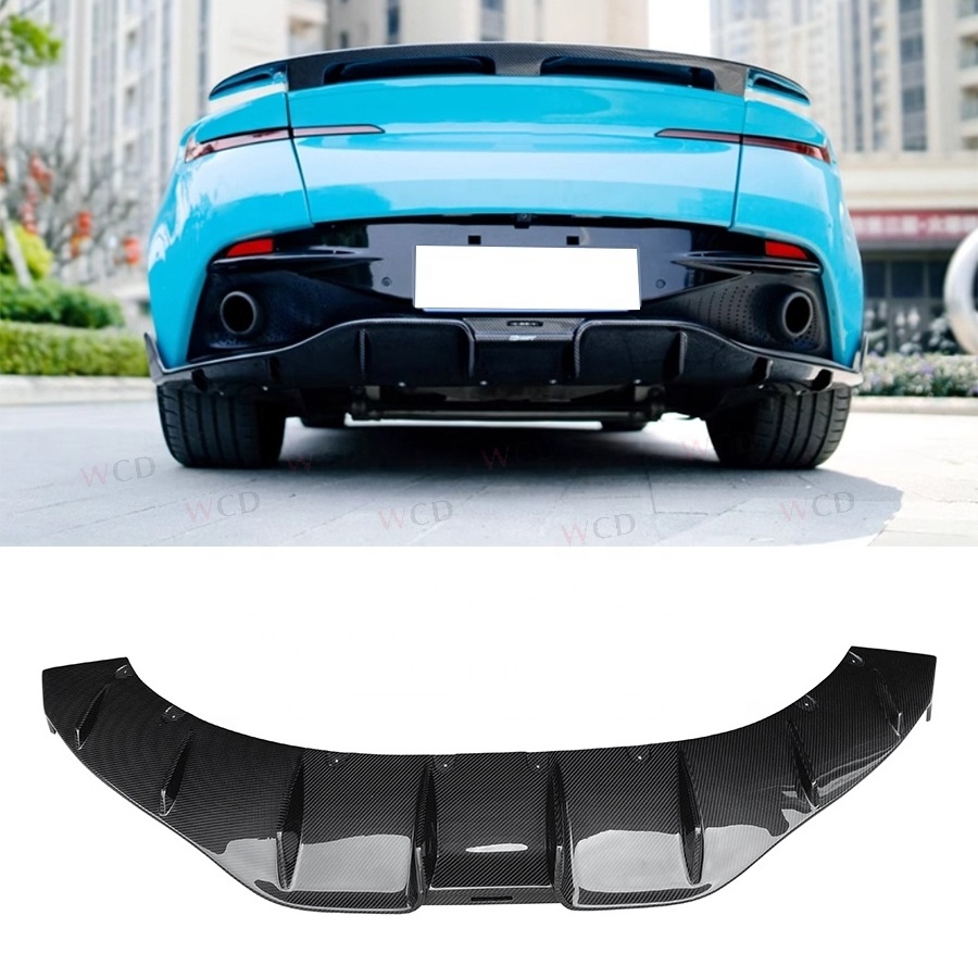 CMS Style Dry Carbon Fiber Rear Bumper Diffuser For Aston Martin DB11 Rear Lip Car Parts Body kit