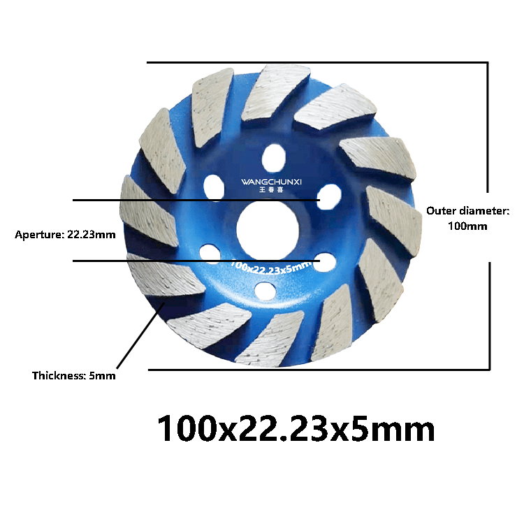 WCX High Quality Concrete Diamond Sharpening Stone Concrete Grinding Plate