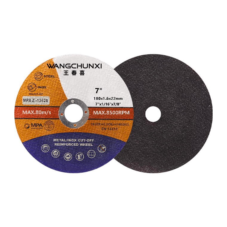 WCX cutting metal disc 180mm abrasive tools metal cutting disc cut off wheel for metal