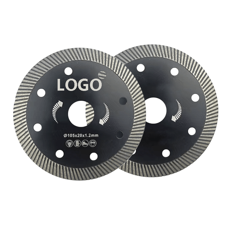 HZY Ultra Thin Turbo Diamond Saw Blade 105mm Ceramic Cutting Disc