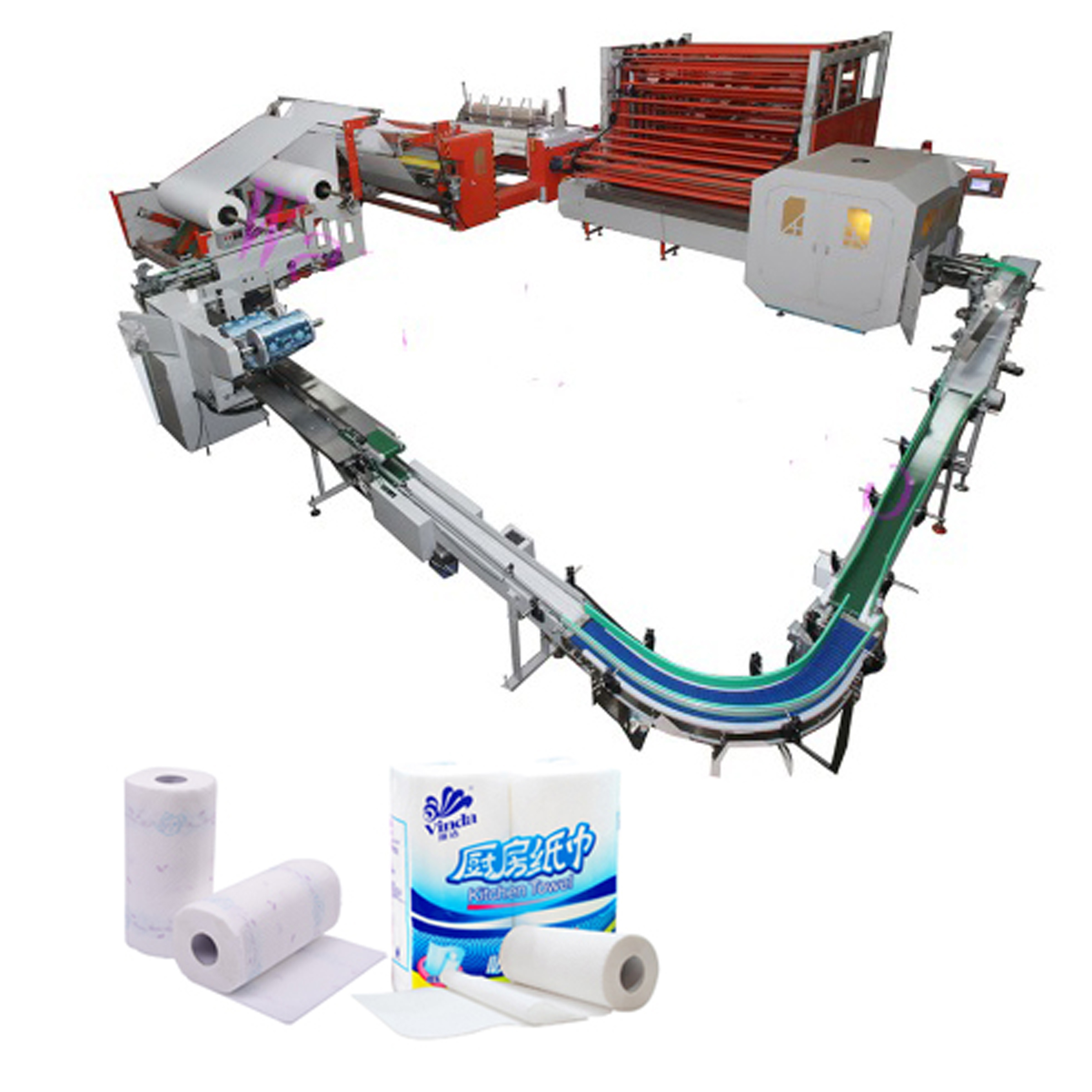 Full automatic facial tissue manufacturer machine small roll towel napkin tissue toilet paper making machine price