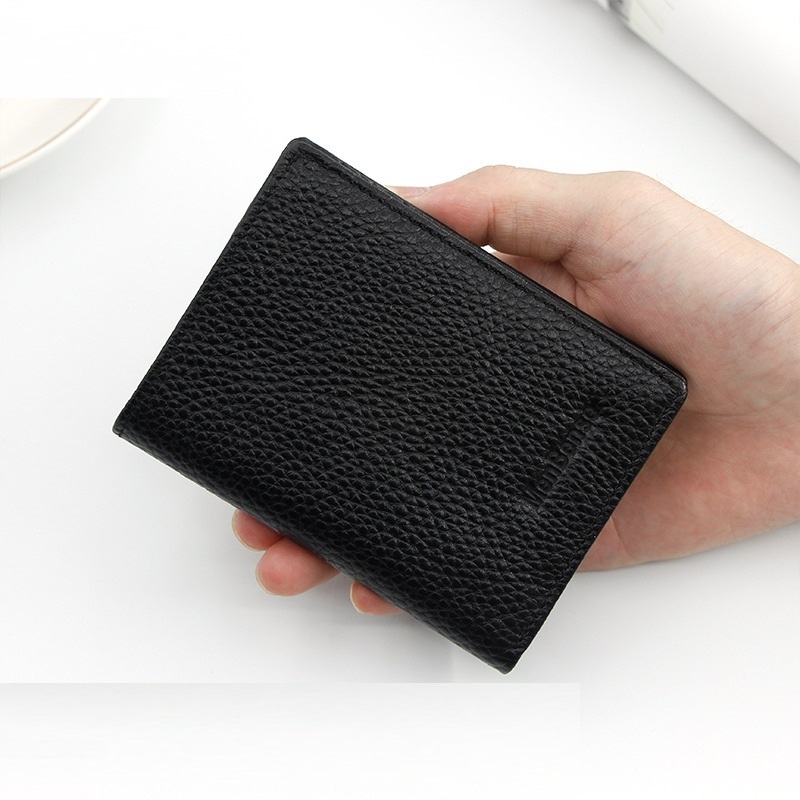 Gubintu Rfid Blocking Slim Wallet Cowhide Credit Card Holder Mini Wallet For Men