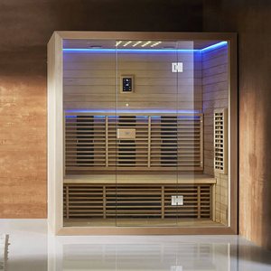 New Trend Full Spectrum Infrared Sauna Room High-Tech Health Indoor Hemlock Infrared Dry Sauna Room Optional