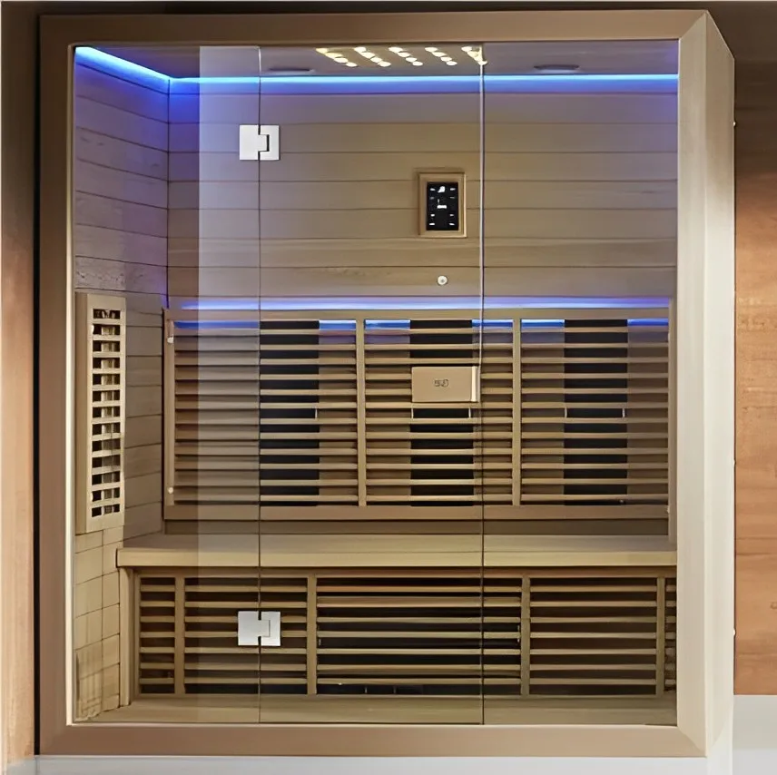 New Trend Full Spectrum Infrared Sauna Room High-Tech Health Indoor Hemlock Infrared Dry Sauna Room Optional