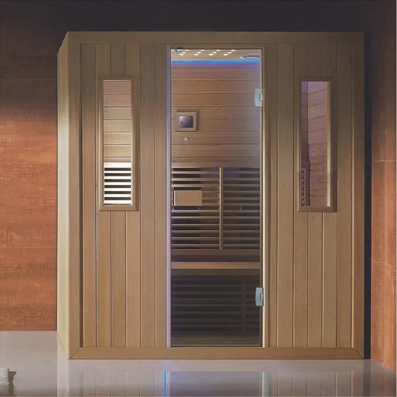 New Trend Full Spectrum Infrared Sauna Room High-Tech Health Indoor Hemlock Infrared Dry Sauna Room Optional