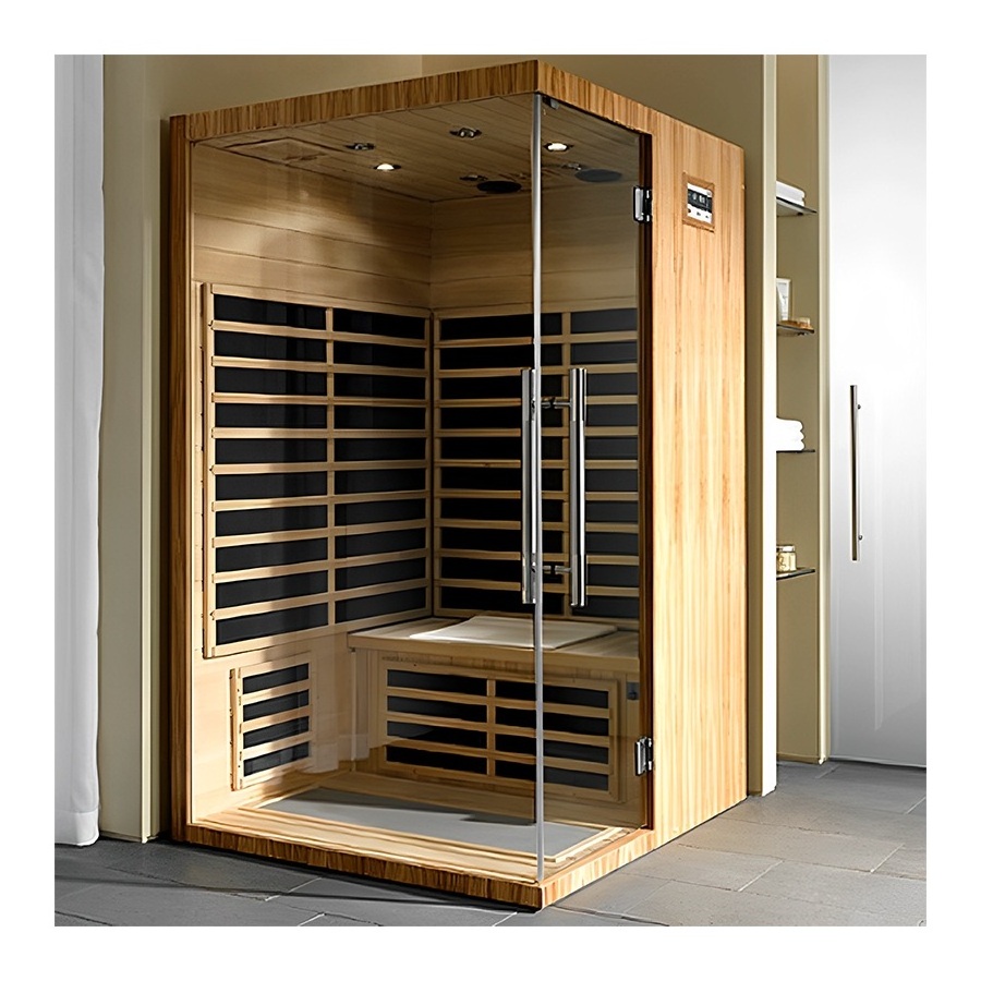 Solid Wood Infrared Sauna Hidden Cam Massage Rooms Suppliers Traditional Sauna Room Indoor