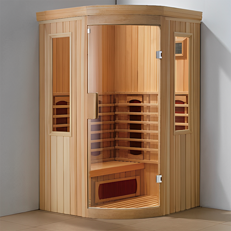 Luxury Red Cedar Indoor Infrared 2 People Steam Sauna Room