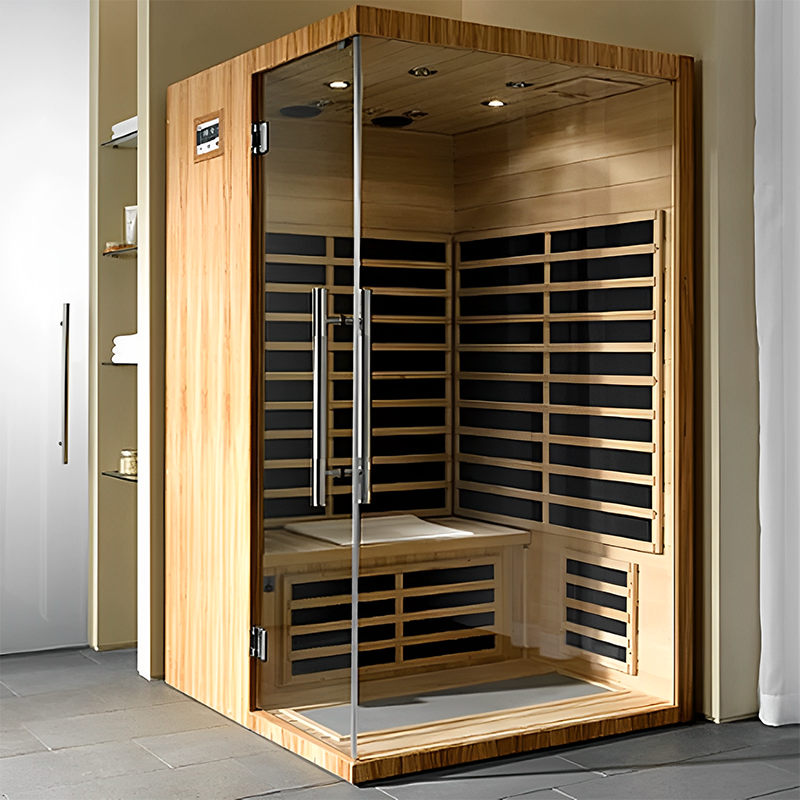 Luxury Red Cedar Indoor Infrared 2 People Steam Sauna Room