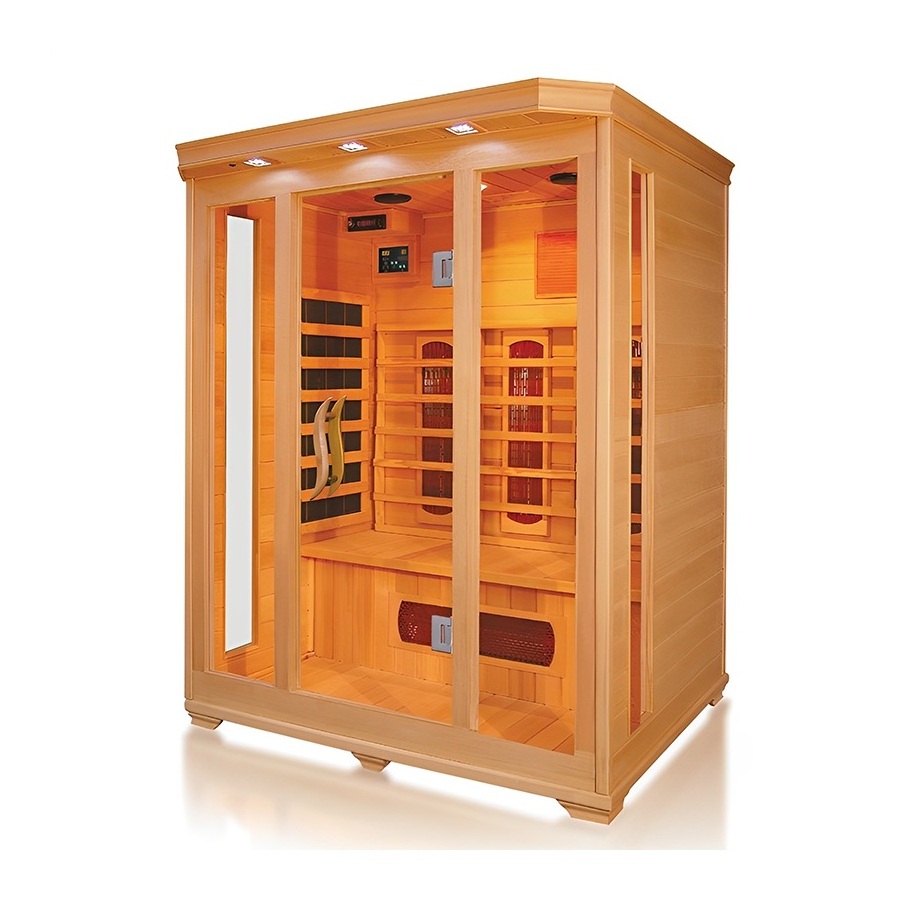 Solid Wood Infrared Sauna Hidden Cam Massage Rooms Suppliers Traditional Sauna Room Indoor