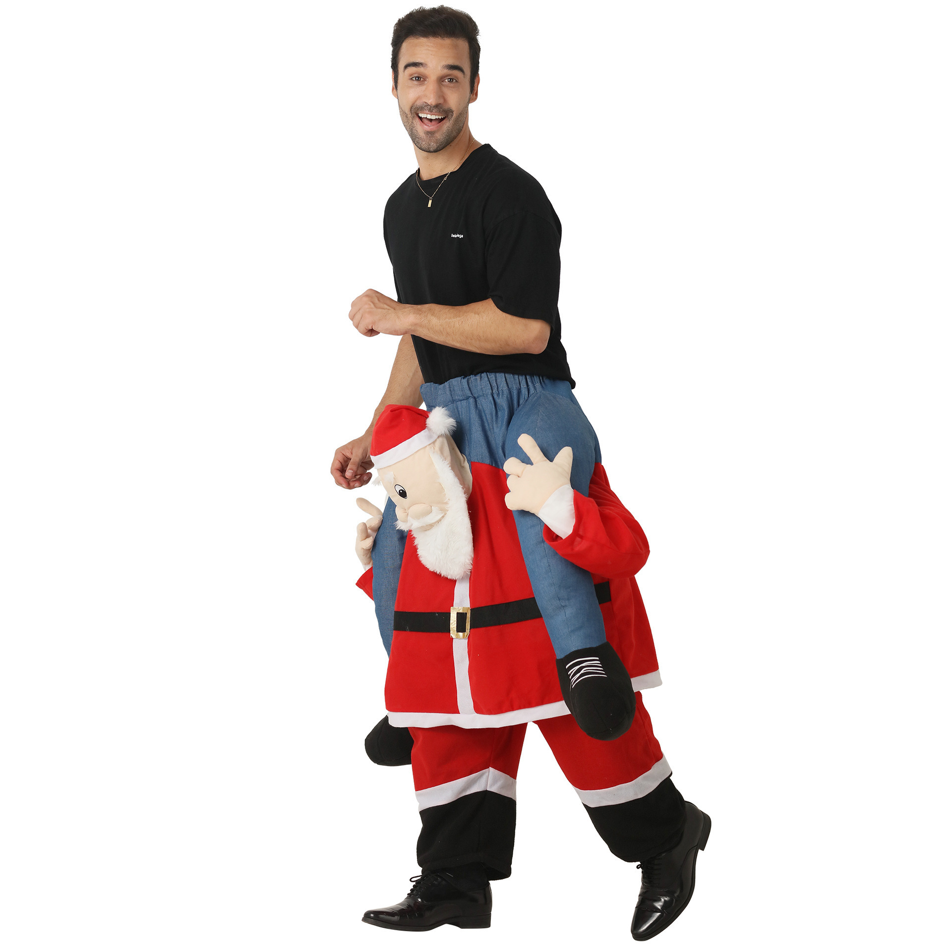 Santa Claus carrying pants festive atmosphere party Christmas funny gift costumes stage costumes