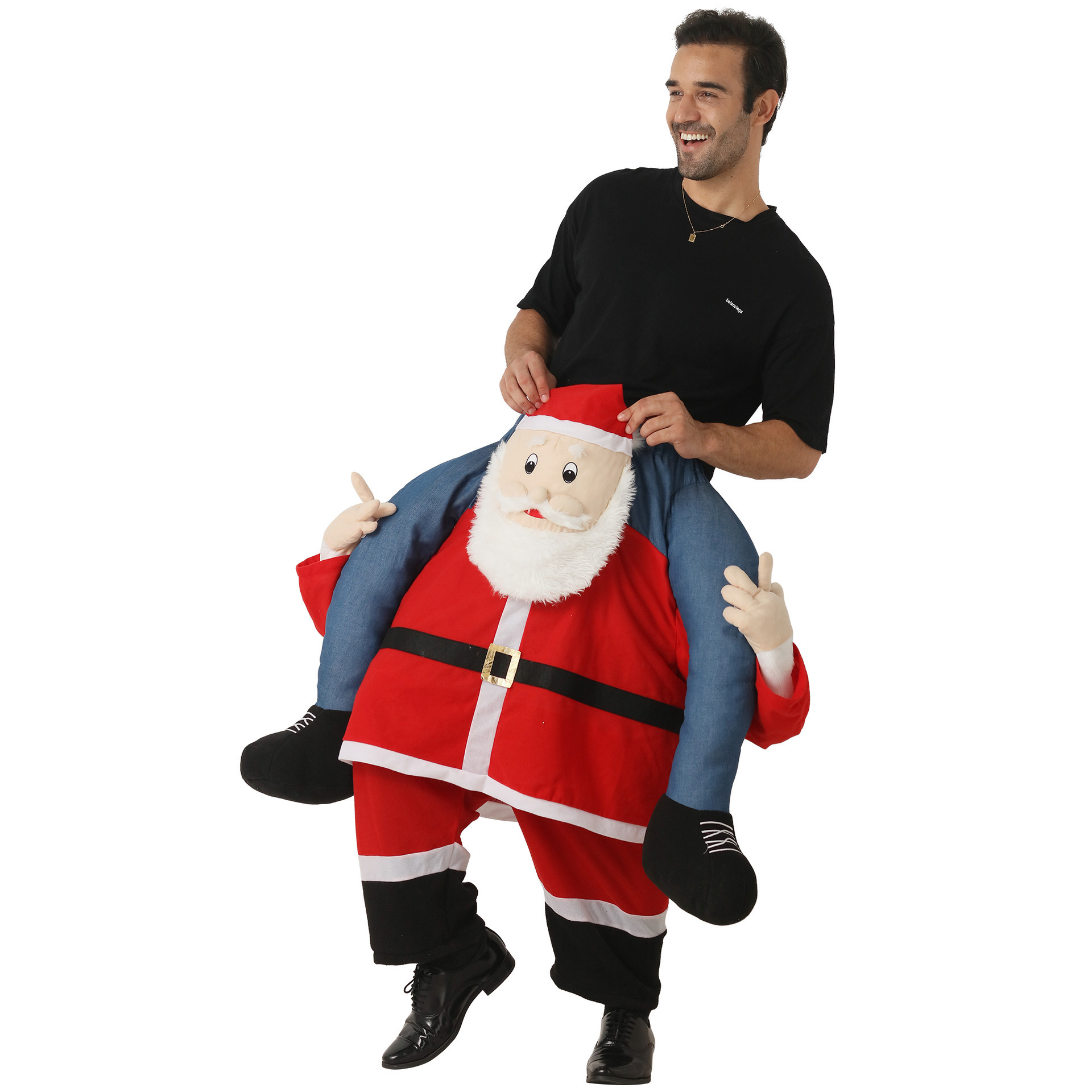 Santa Claus carrying pants festive atmosphere party Christmas funny gift costumes stage costumes