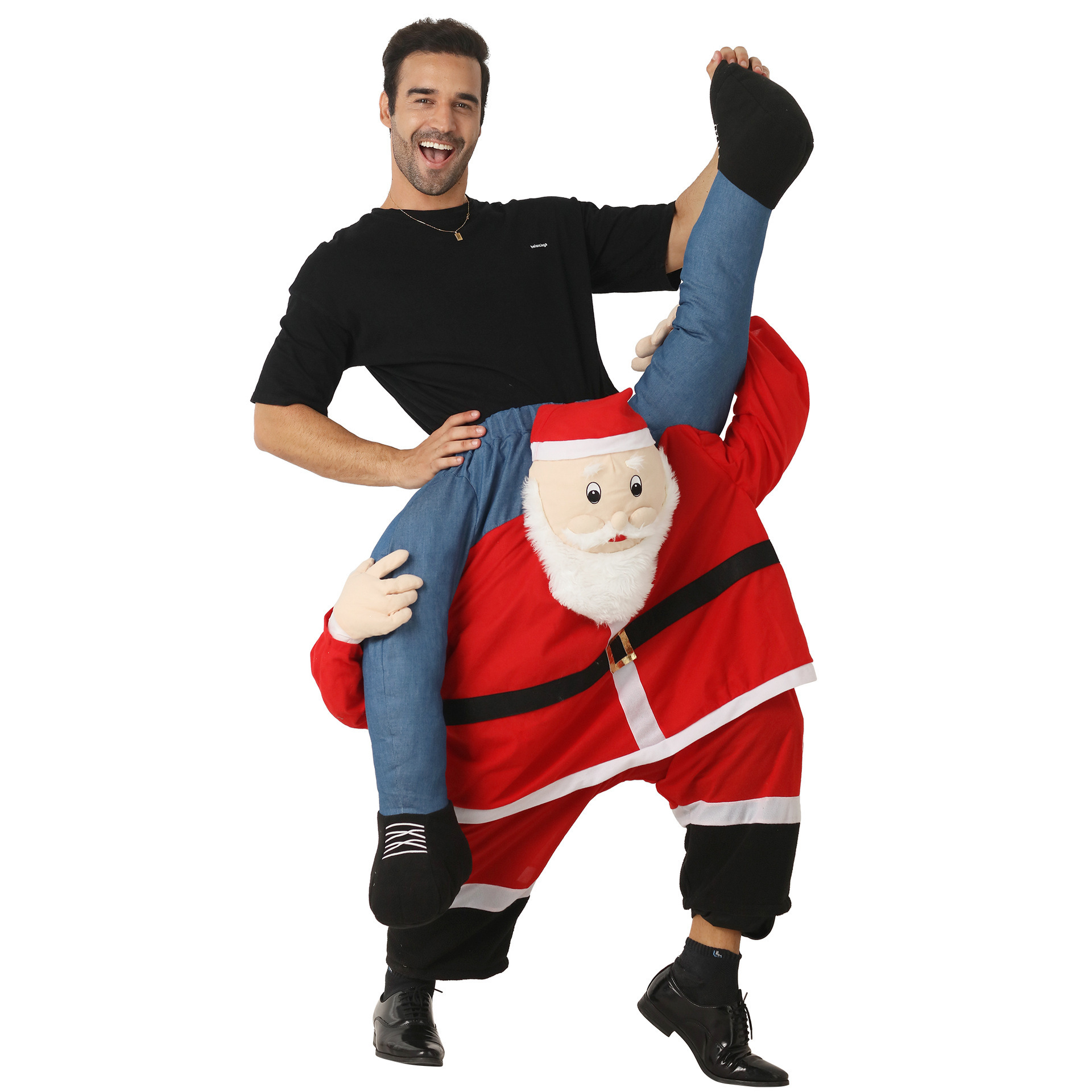 Santa Claus carrying pants festive atmosphere party Christmas funny gift costumes stage costumes