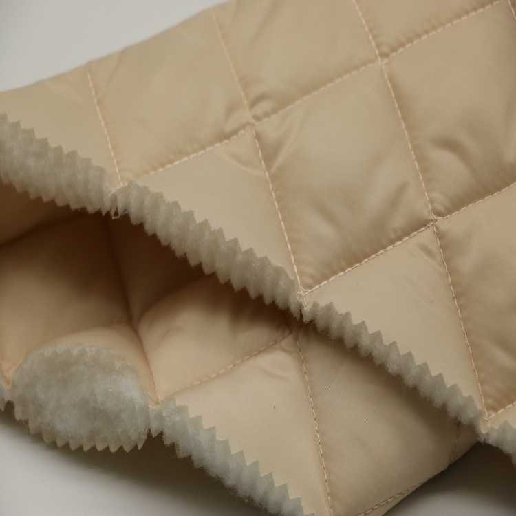 Newest  double sided polyester quilted fabric