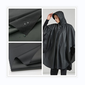 water resistant  raincoat nylon  taffeta fabric 190T with pvc coating