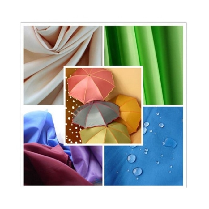 silver pu  coating 190T polyester taffeta tent fabric umbrella fabric cover fabric