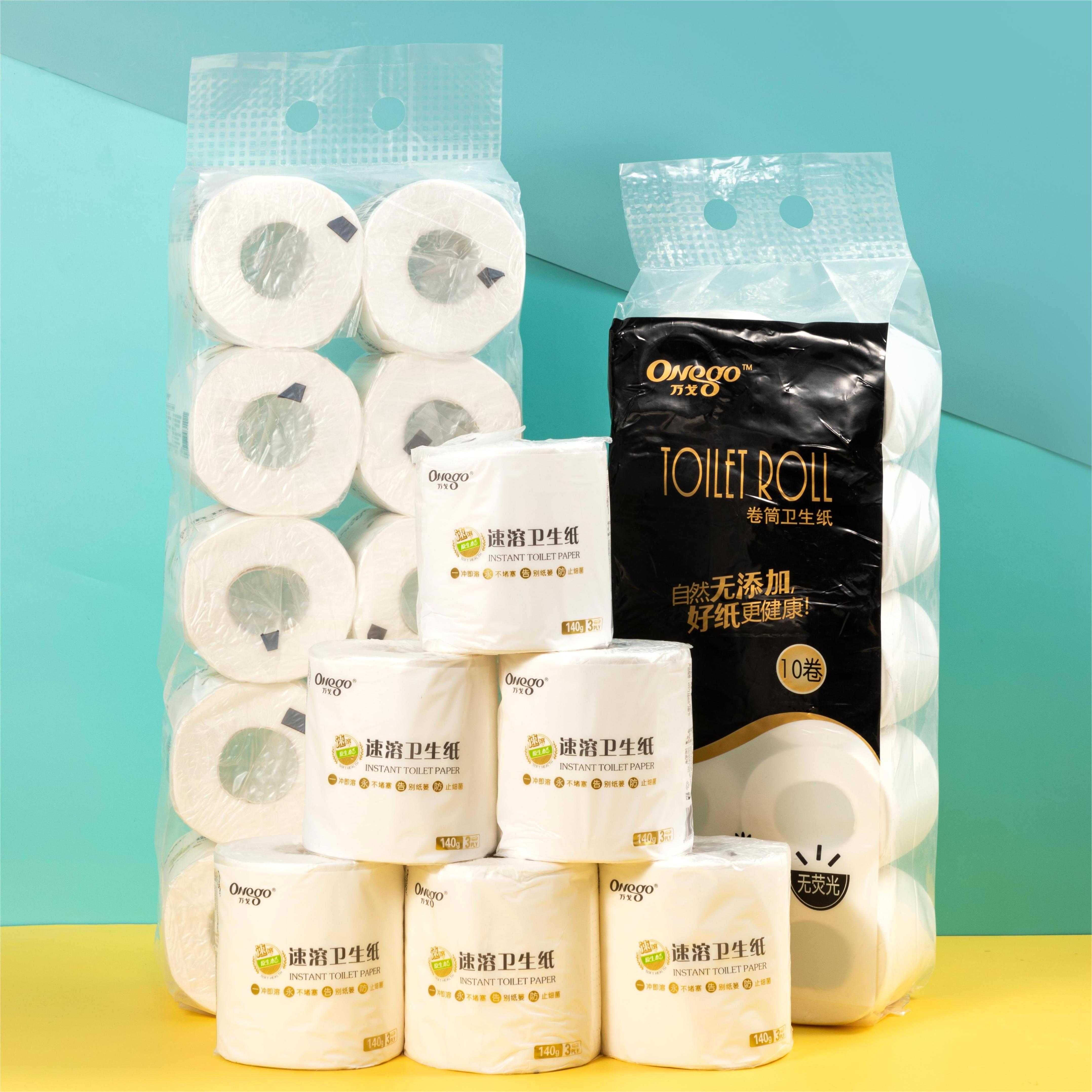 China Manufactures in China 3 Ply Toilet Tissue Paper Wood Pulp Toilet Paper