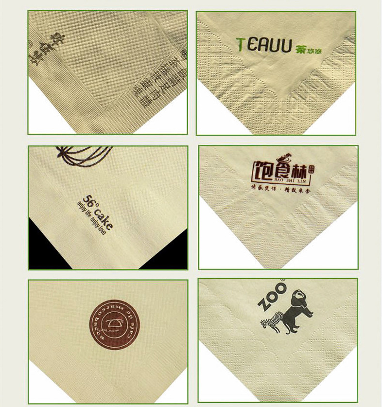 brown airlaid 3 ply cocktail napkins paper