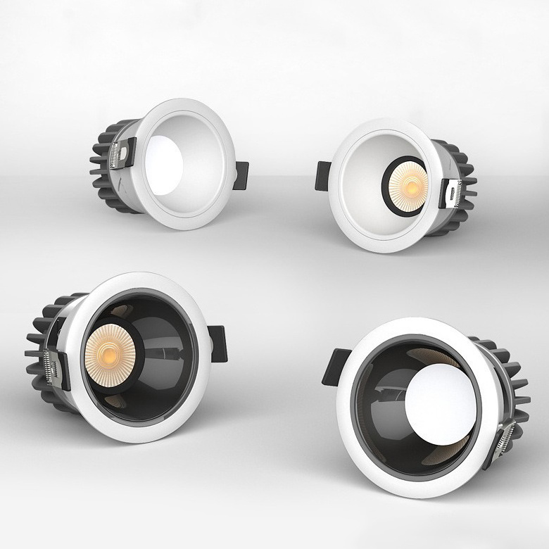 Extension type mini spotlight led pin down light 6w 12w with 80mm cut out etl led downlight recessed installation