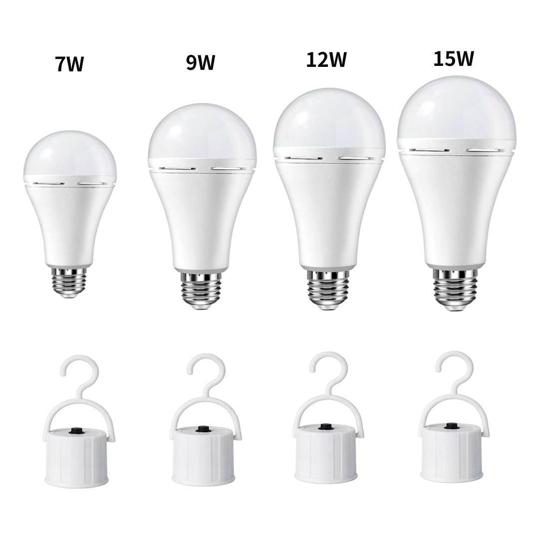 3000K Recharging Emerg Led Emergency Downlight Market Lights E27 Bulb 18650 Rechargeable Bulb Led Intelligent Emergency Light