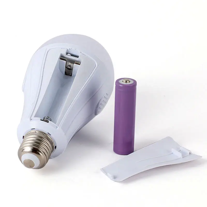 12w 15w 18w b22 e27 charging emerg bulb portable led lamp rechargeable light bulb with removable battery li-ion 18650