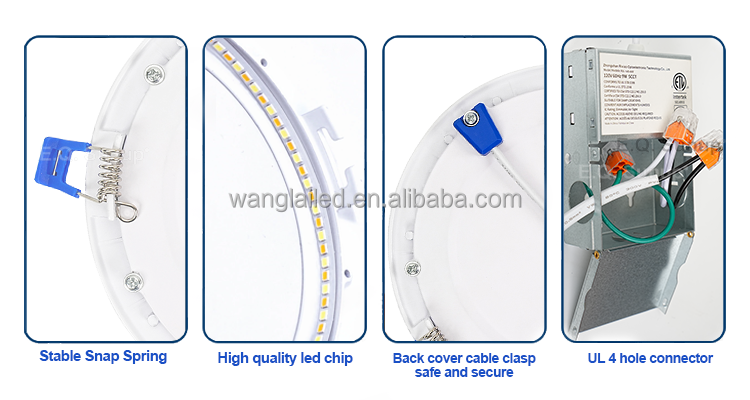 9 watt 2700k 3000k 4000k 5000k Selectable Canless LED Recessed Downlight Panel Light With Cheap Price