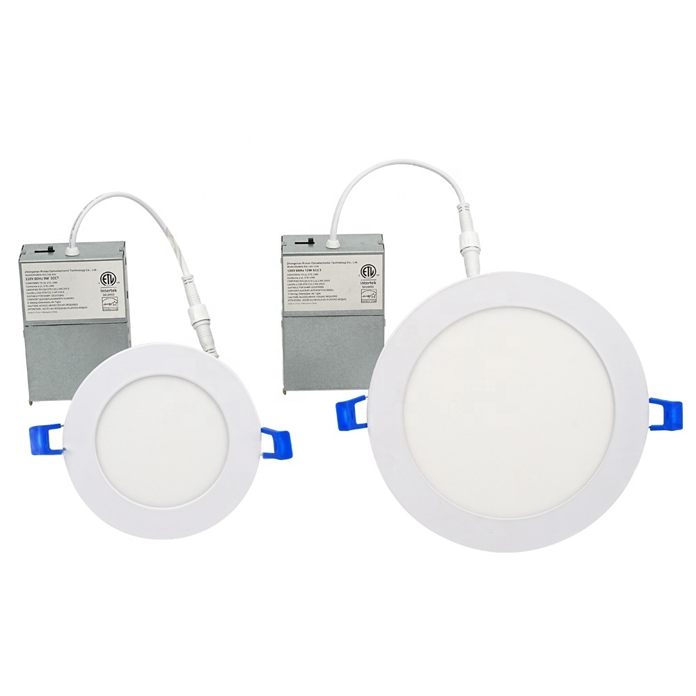 9 watt 2700k 3000k 4000k 5000k Selectable Canless LED Recessed Downlight Panel Light With Cheap Price