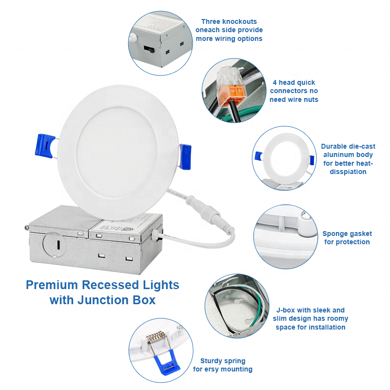 Customize 12w 3cct 5cct Adjustable Dimmable Inert Wafer Slim Flat Panel Light 9w 12w Etl To Sell In The World